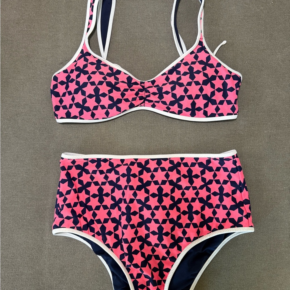Aerie Pink and Blue Star Bikini